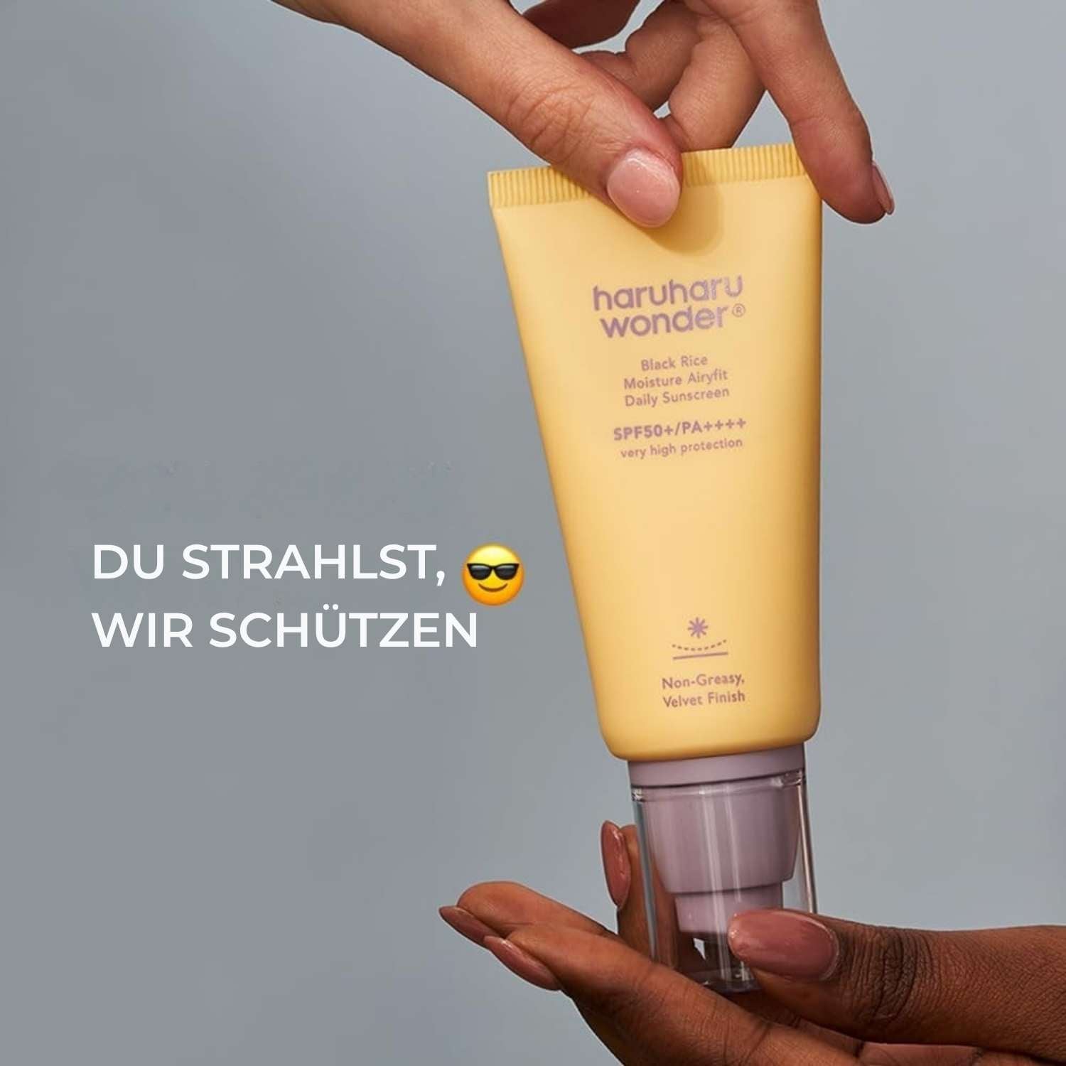 Haruharu Wonder Black Rice Moisture Airyfit Daily Sunscreen SPF50+ - 50 ml K Beauty Hautpflege für strahlende Haut