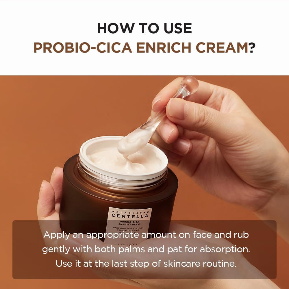 SKIN1004 Madagascar Centella Probio-Cica Enrich Cream 50ml K Beauty Hautpflege für strahlende Haut