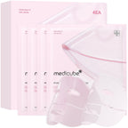 Medicube PDRN Pink Collagen Gel Mask 4er Pack K Beauty Hautpflege für strahlende Haut