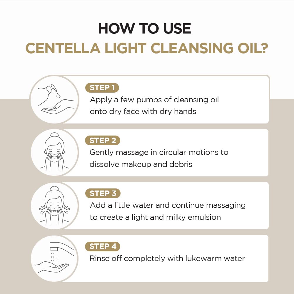 SKIN1004 Madagascar Centella Light Cleansing Oil K Beauty Hautpflege für strahlende Haut