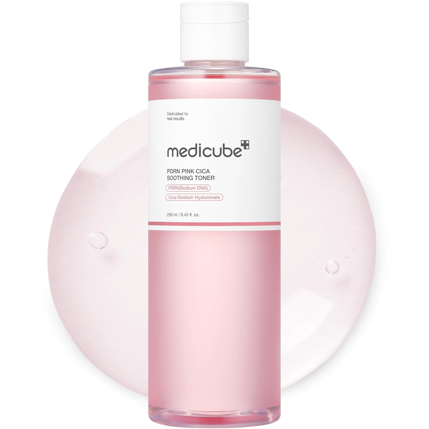 Medicube PDRN Pink Cica Soothing Toner 250 ml K Beauty Hautpflege für strahlende Haut