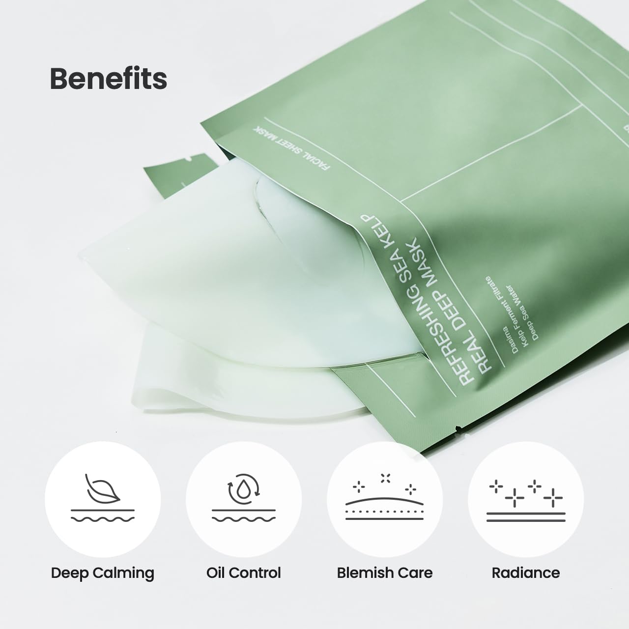 Biodance Refreshing Sea Kelp Real Deep Mask 1St. 34g K Beauty Hautpflege für strahlende Haut