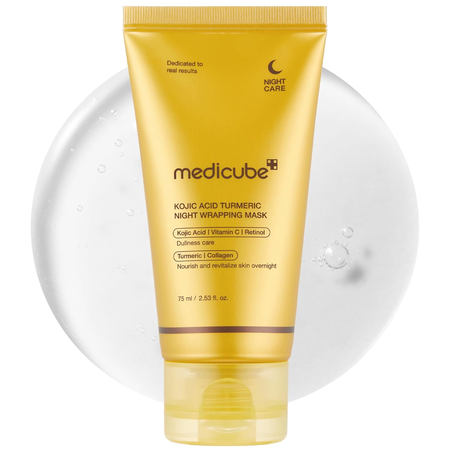 Medicube Kojic Acid Turmeric Night Wrapping Mask 75 ml K Beauty Hautpflege für strahlende Haut