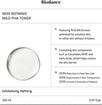 Biodance Skin Refining Mild PHA Toner 150ml K Beauty Hautpflege für strahlende Haut
