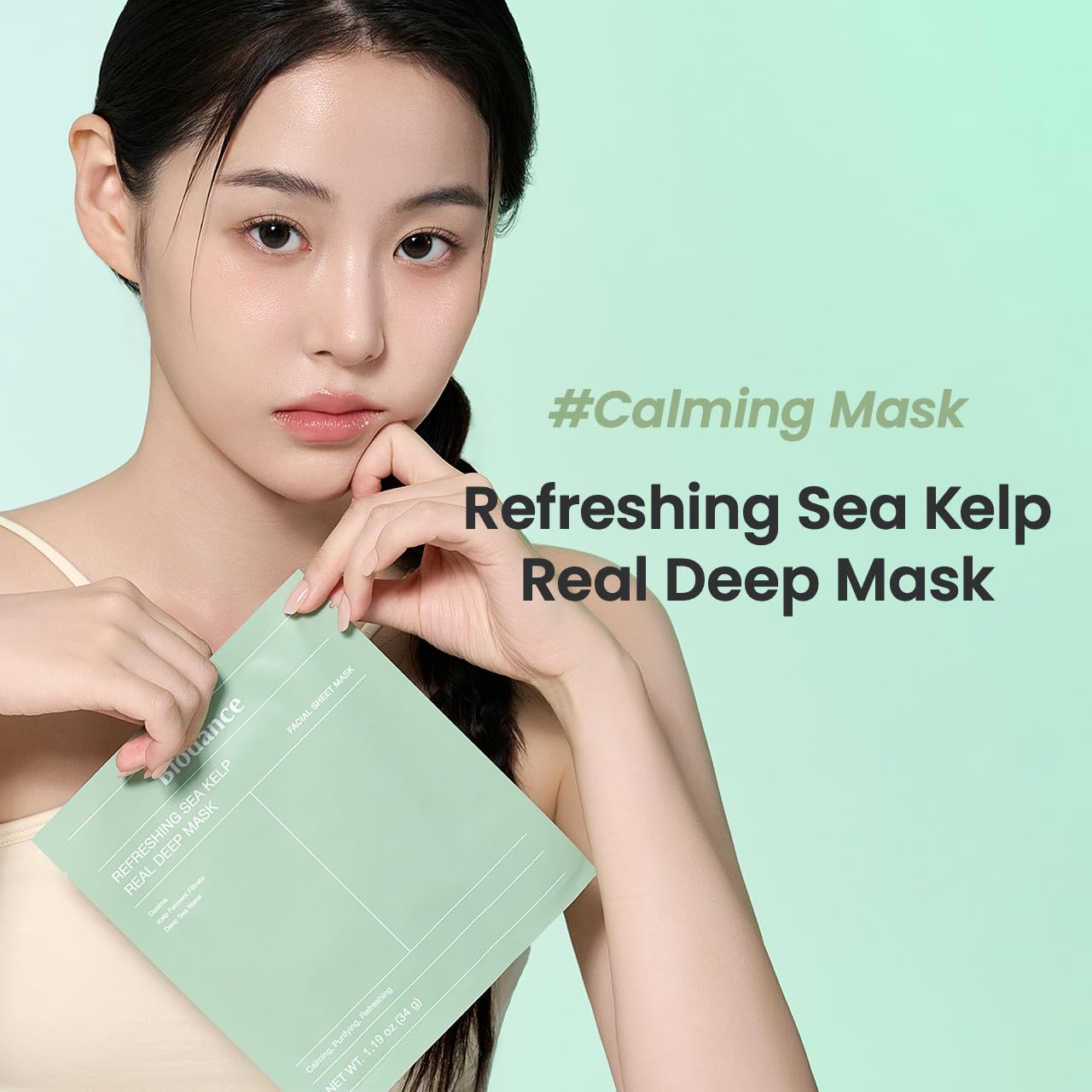 Biodance Refreshing Sea Kelp Real Deep Mask 1St. 34g K Beauty Hautpflege für strahlende Haut