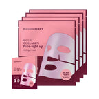 EQQUALBERRY Collagen Pore Tight Up Hydrogel Mask 4x30g K Beauty Hautpflege für strahlende Haut