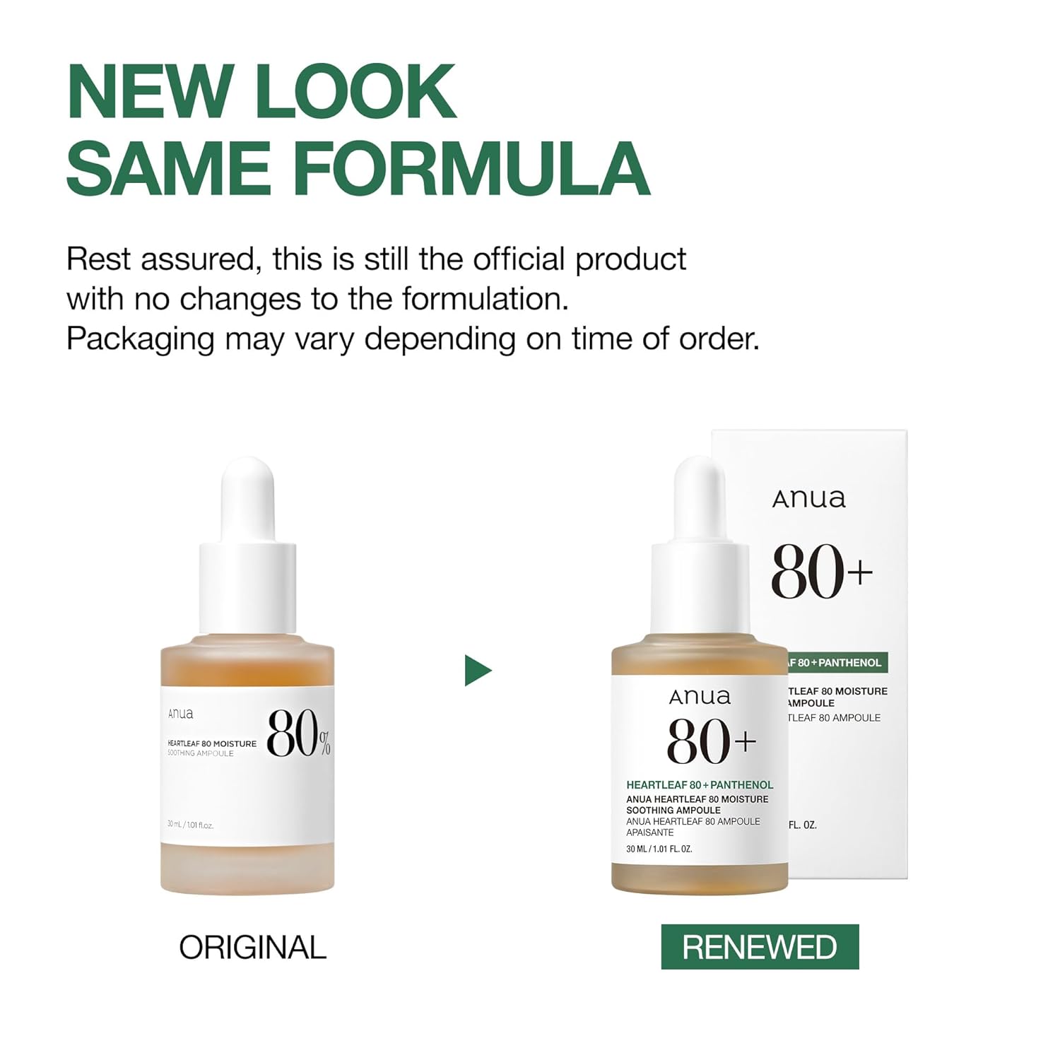 Anua Heartleaf 80 Soothing Ampoule 30 ml K Beauty Hautpflege für strahlende Haut