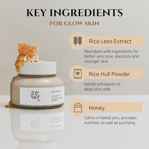 Beauty of Joseon Ground Rice and Honey Glow Mask 150 ml K Beauty Hautpflege für strahlende Haut
