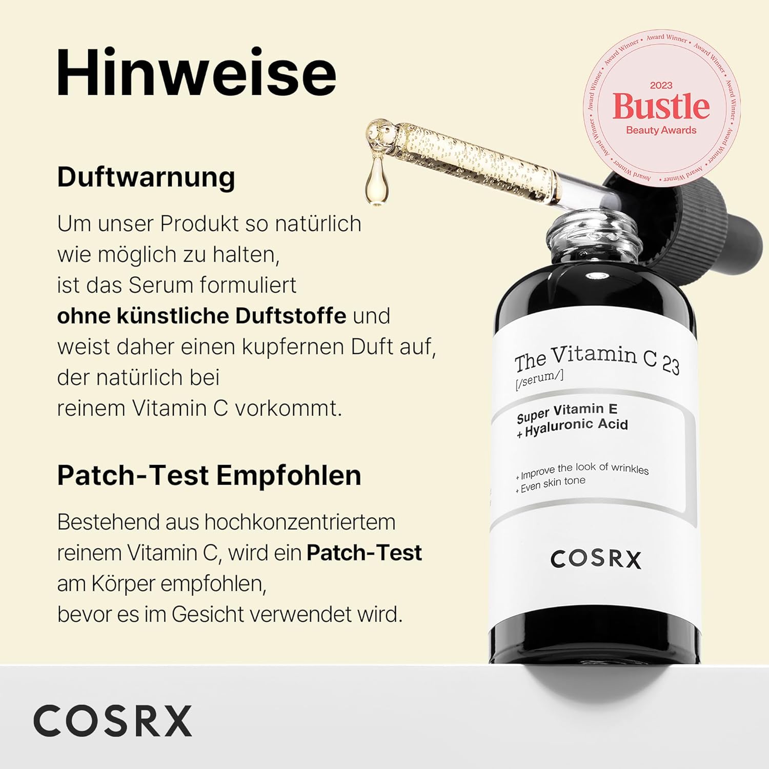 COSRX Vitamin C 23 Serum K Beauty Hautpflege für strahlende Haut