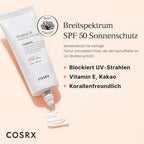 COSRX Vitamin E Vitalizing Sunscreen 50ml - Sonnenschutz K Beauty Hautpflege für strahlende Haut