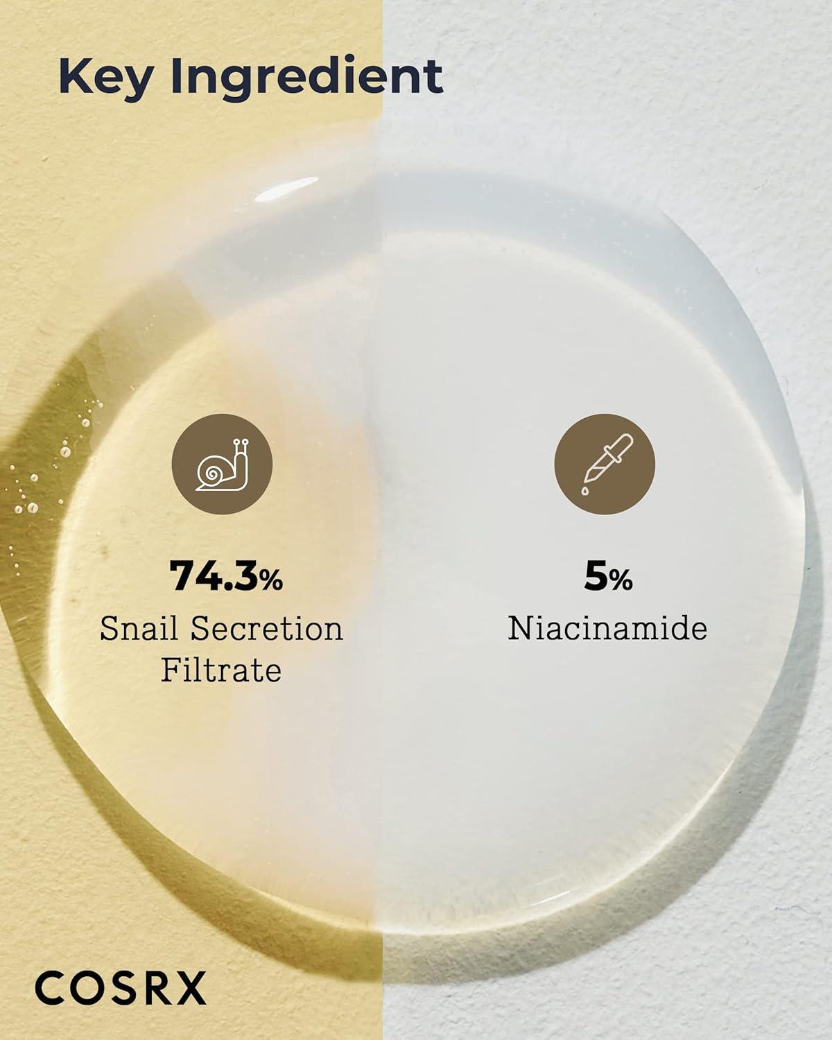 COSRX Advanced Snail Radiance Dual Essence 80ml K Beauty Hautpflege für strahlende Haut