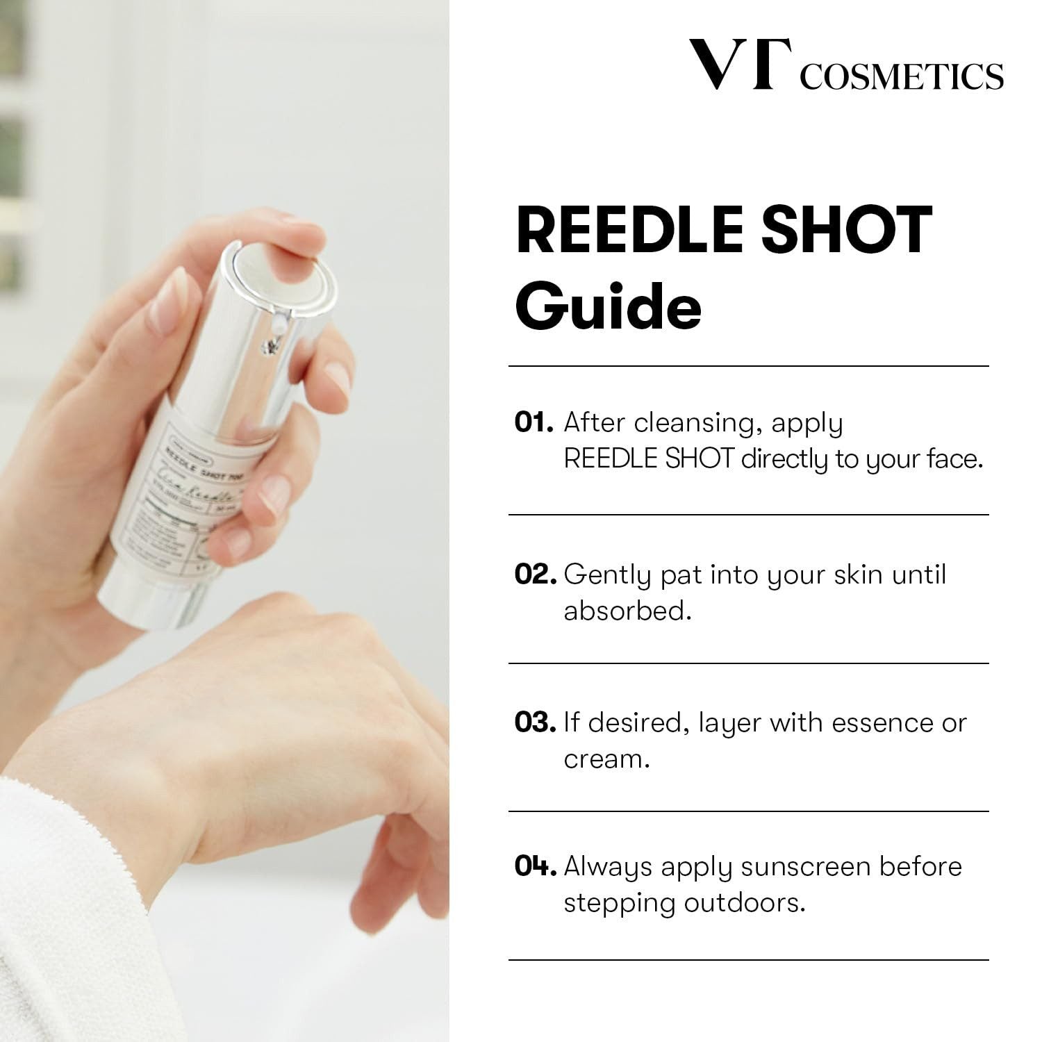 VT Cosmetics Reedle Shot 300 - 50ml K Beauty Hautpflege für strahlende Haut