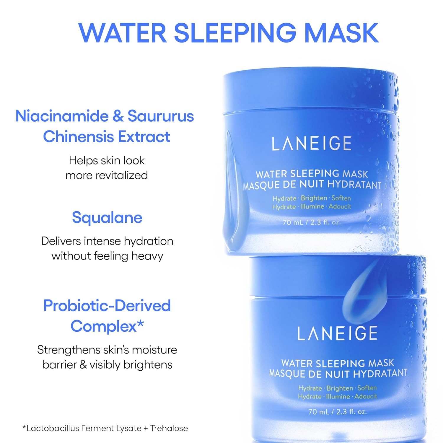 Laneige Water Sleeping Mask Ex 70ml K Beauty Hautpflege für strahlende Haut