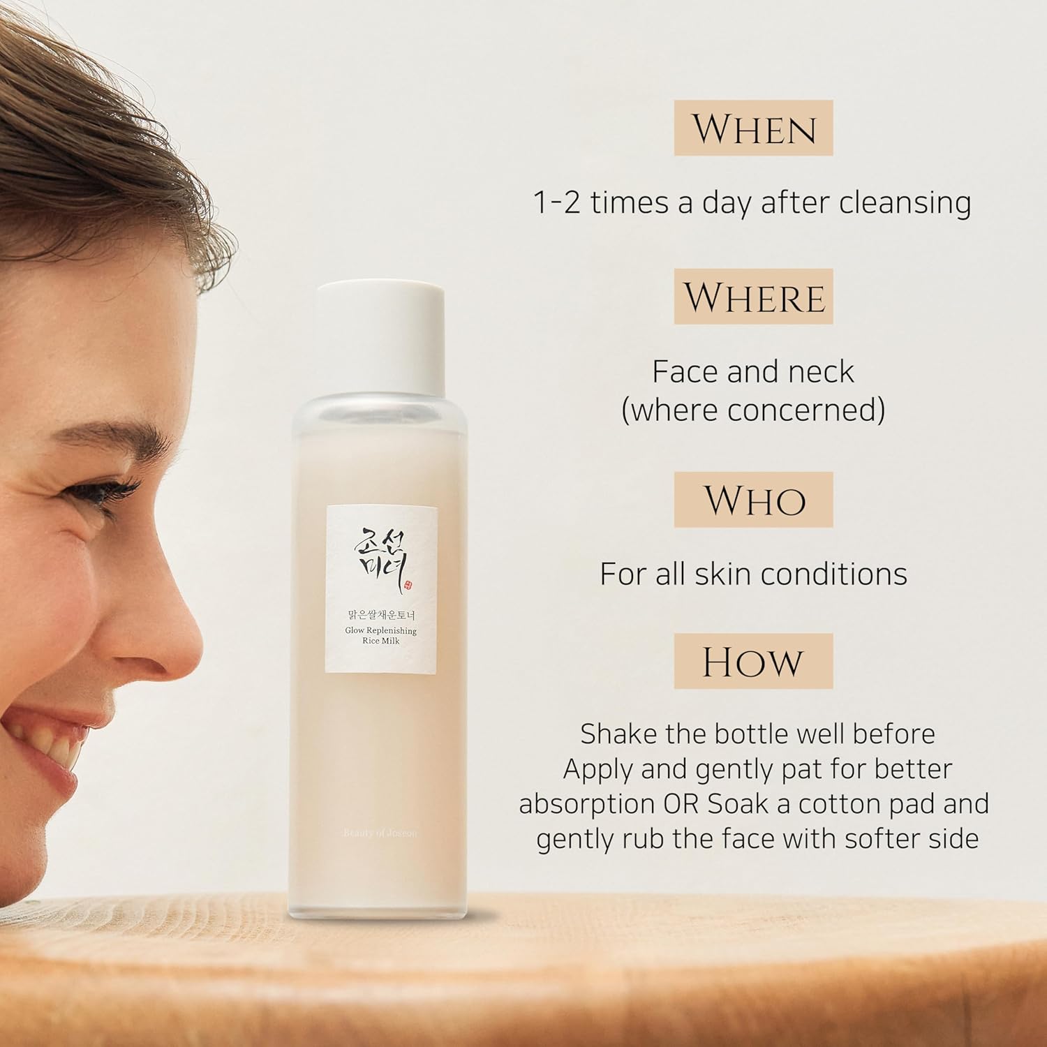 Beauty of Joseon Glow Replenishing Rice Milk Toner 150 ml K Beauty Hautpflege für strahlende Haut