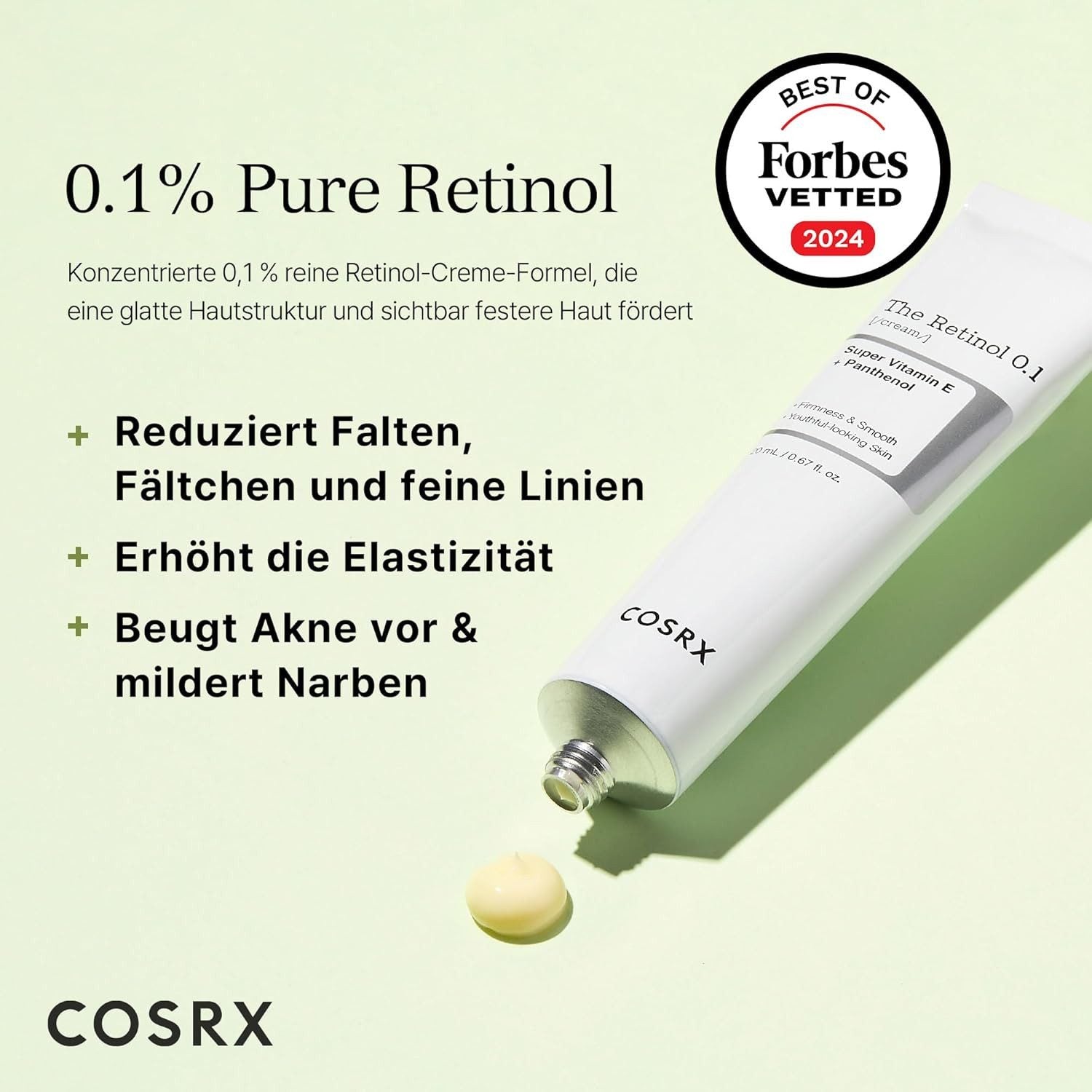 COSRX The Retinol 0.1 Cream 20ml K Beauty Hautpflege für strahlende Haut
