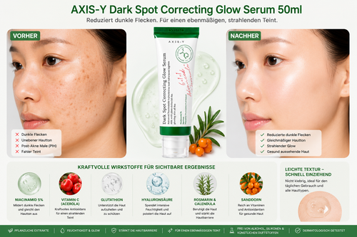 AXIS-Y Dark Spot Correcting Glow Serum 50ml K Beauty Hautpflege für strahlende Haut