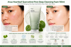 Anua Heartleaf Quercetinol Pore Deep Cleansing Foam 150 ml K Beauty Hautpflege für strahlende Haut