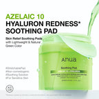 Anua Azelaic 10 Hyaluron Redness Soothing Pad K Beauty Hautpflege für strahlende Haut