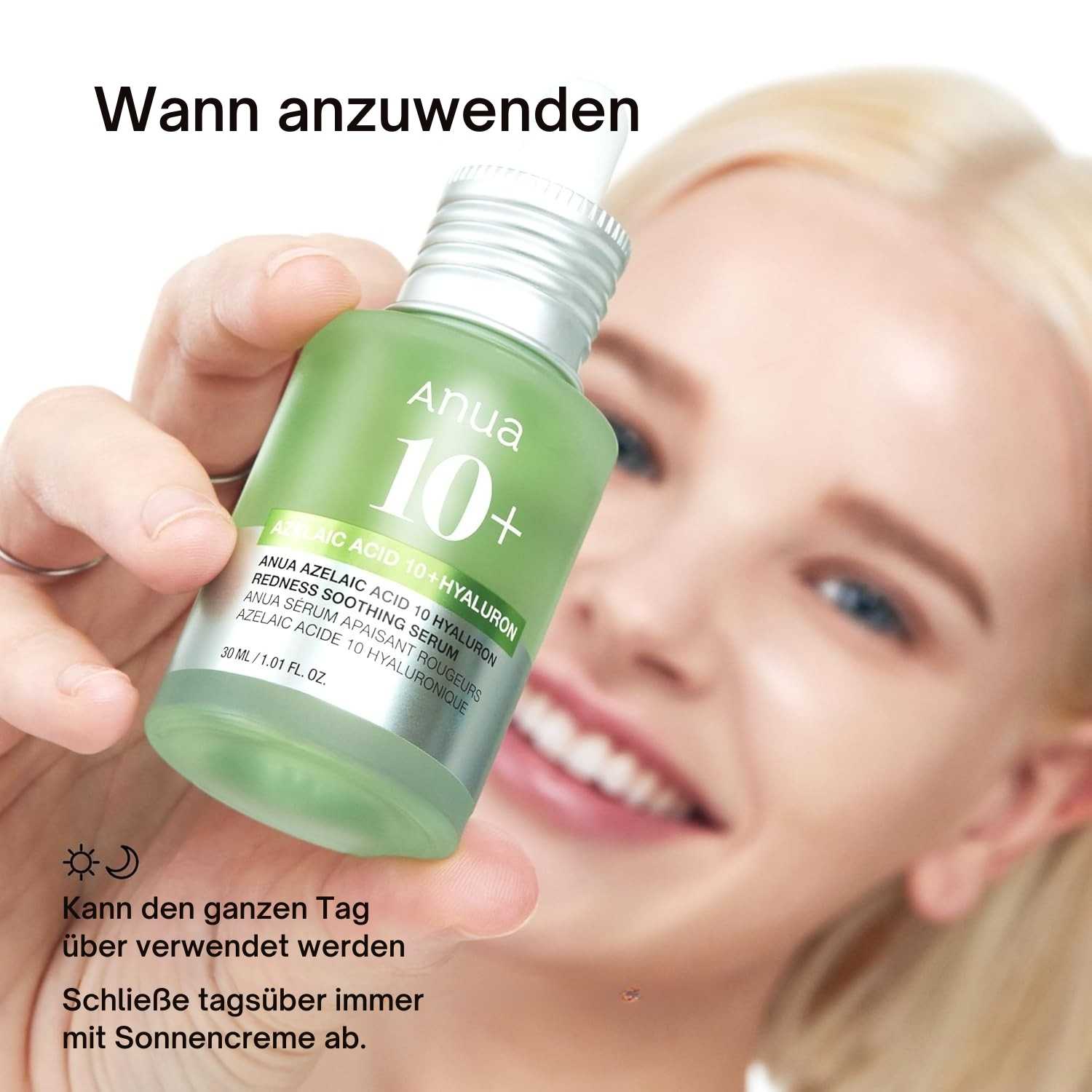 Anua Azelaic Acid 10 Hyaluron Redness Soothing Serum 30ml K Beauty Hautpflege für strahlende Haut
