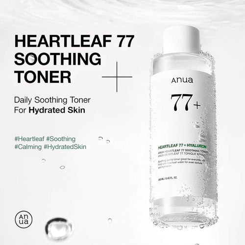 Anua Heartleaf 77 % Soothing Toner 500 ml K Beauty Hautpflege für strahlende Haut