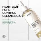 Anua Heartleaf Pore Control Cleansing Oil 200ml K Beauty Hautpflege für strahlende Haut
