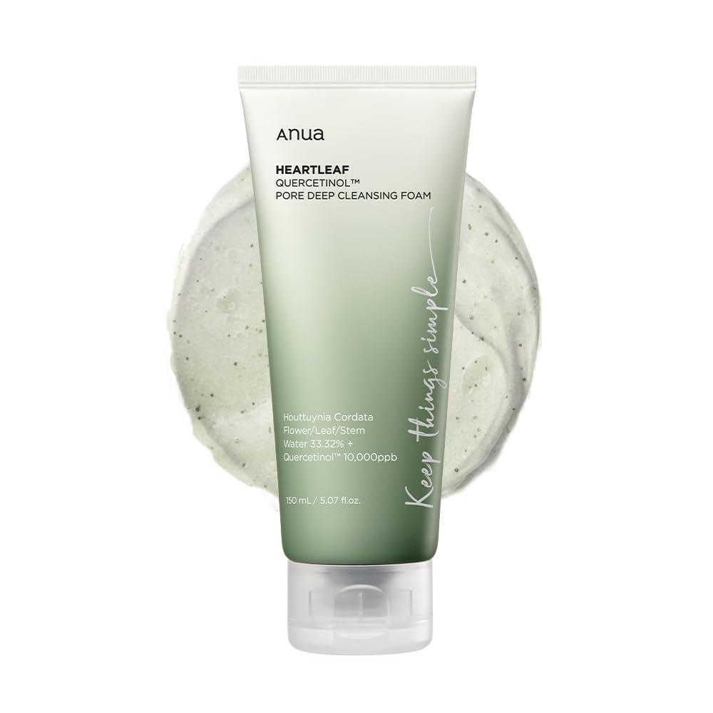 Anua Heartleaf Quercetinol Pore Deep Cleansing Foam 150 ml K Beauty Hautpflege für strahlende Haut