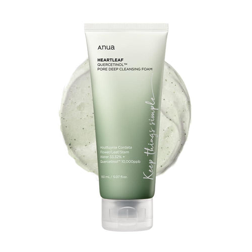 Anua Heartleaf Quercetinol Pore Deep Cleansing Foam 150 ml K Beauty Hautpflege für strahlende Haut