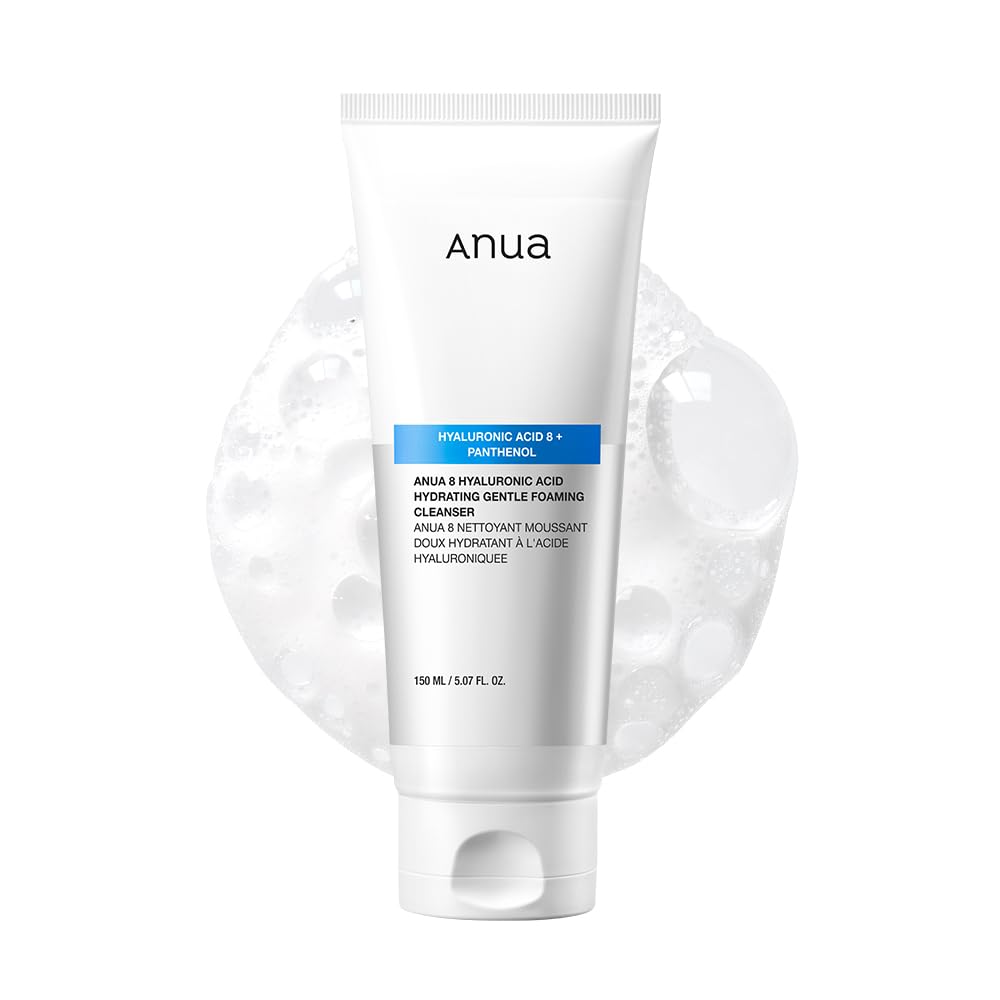 Anua 8 Hyaluronic Acid Hydrating Gentle Foaming Cleanser 150ml K Beauty Hautpflege für strahlende Haut