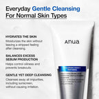 Anua 8 Hyaluronic Acid Hydrating Gentle Foaming Cleanser 150ml K Beauty Hautpflege für strahlende Haut