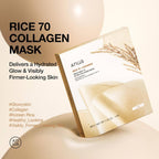 Anua Rice 70 Glow Collagen Mask 4er Pack K Beauty Hautpflege für strahlende Haut