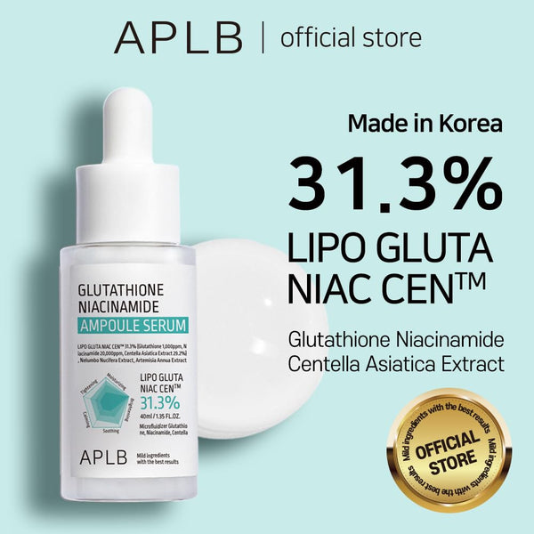 APLB Glutathione Niacinamide Ampoule Serum 40 ml K Beauty Hautpflege für strahlende Haut