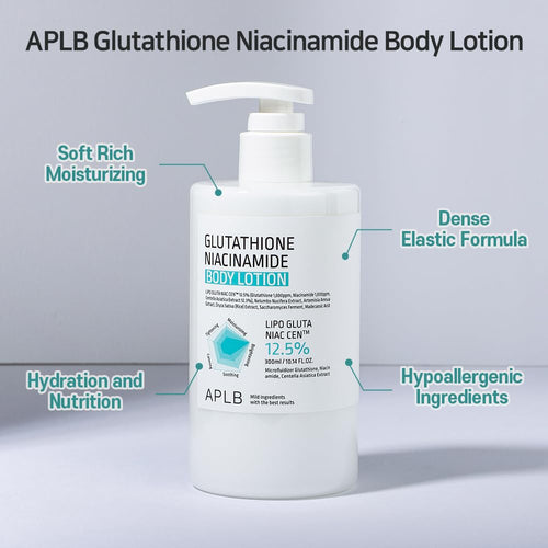 APLB Glutathione Niacinamide Body Lotion 300ml K Beauty Hautpflege für strahlende Haut