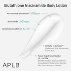 APLB Glutathione Niacinamide Body Lotion 300ml K Beauty Hautpflege für strahlende Haut
