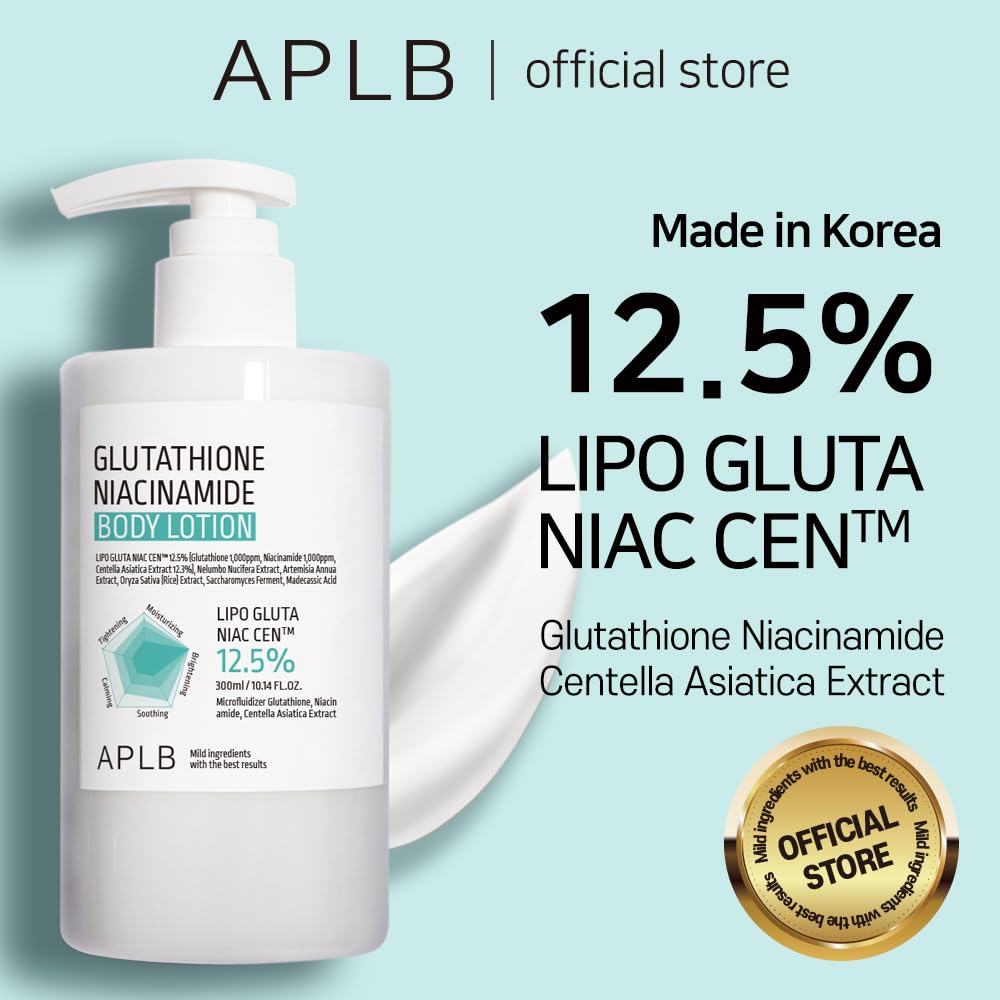 APLB Glutathione Niacinamide Body Lotion 300ml K Beauty Hautpflege für strahlende Haut