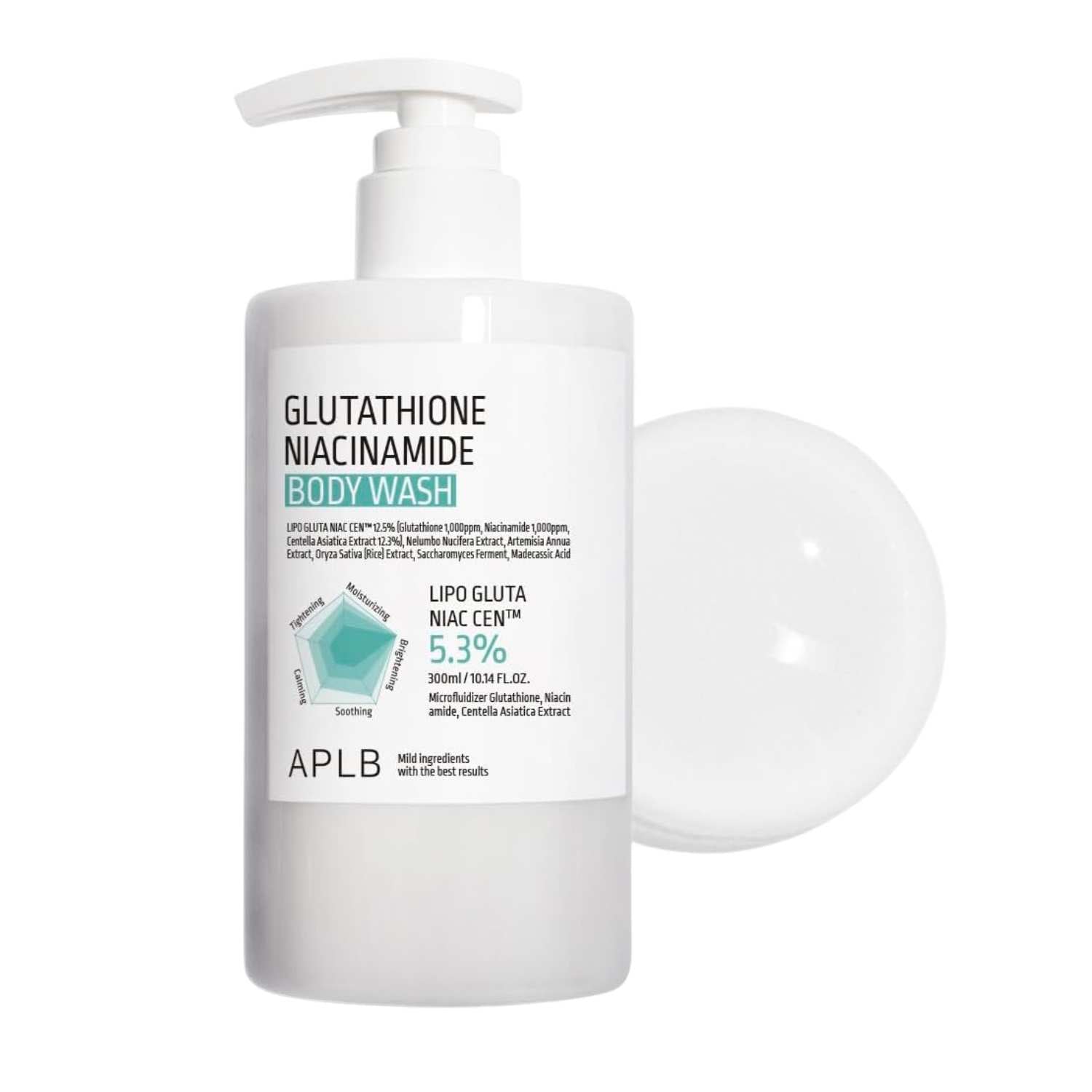 APLB Glutathione Niacinamide Body Wash 300 ml K Beauty Hautpflege für strahlende Haut