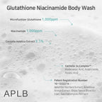 APLB Glutathione Niacinamide Body Wash 300 ml K Beauty Hautpflege für strahlende Haut