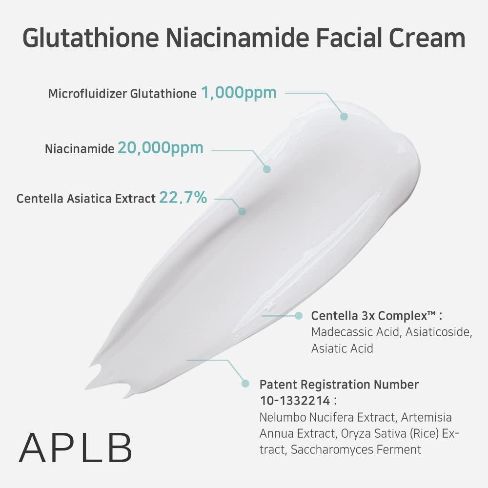 APLB Glutathione Niacinamide Facial Cream 55 ml K Beauty Hautpflege für strahlende Haut