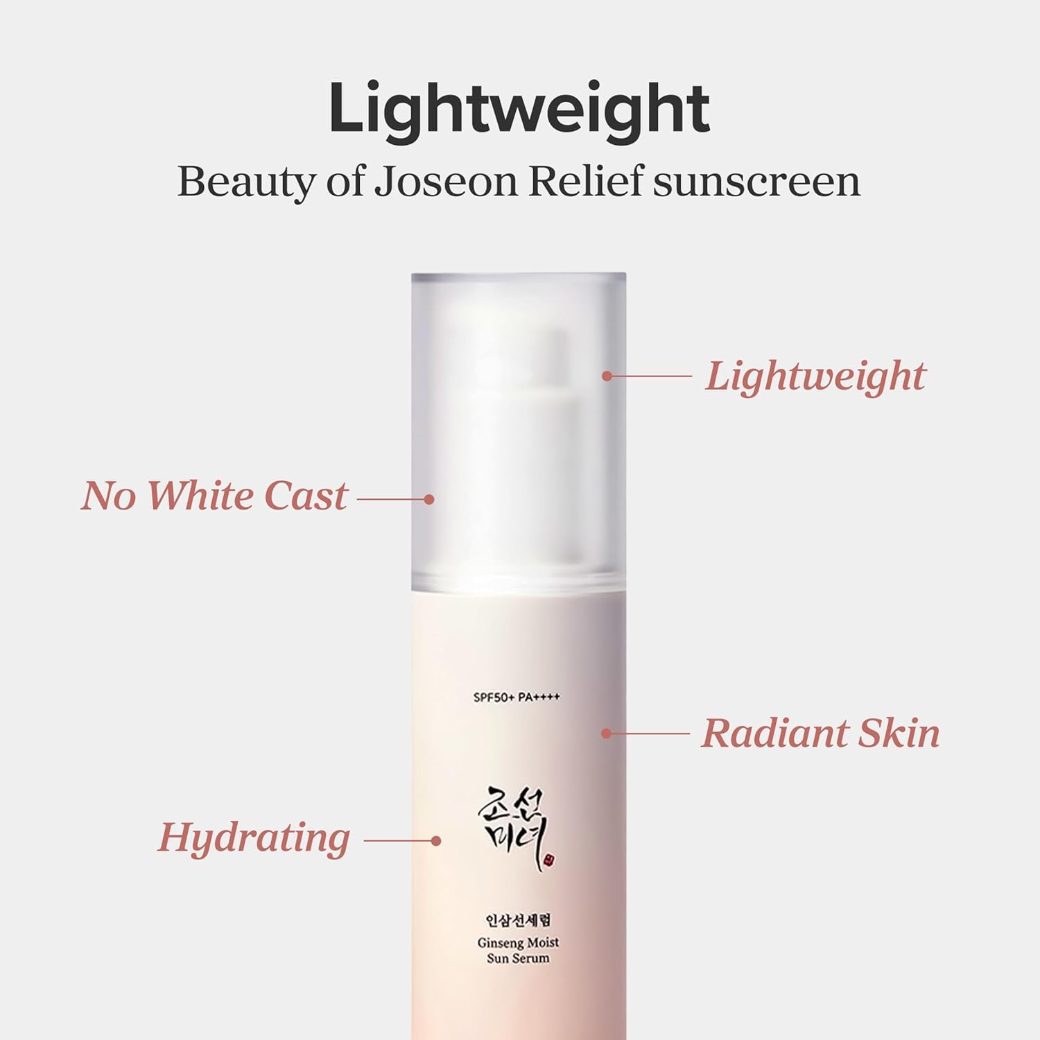 Beauty of Joseon Ginseng Sun Serum 50ml K Beauty Hautpflege für strahlende Haut