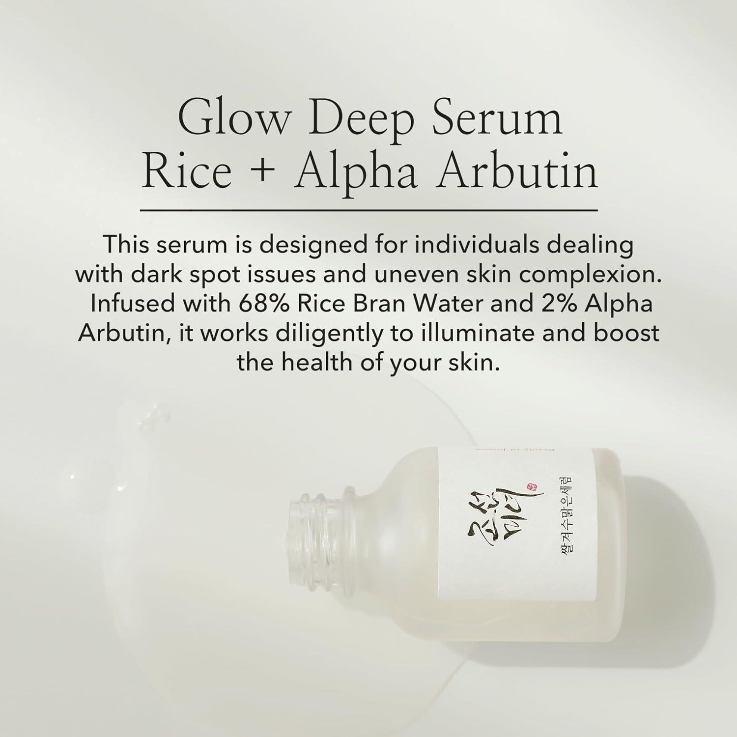 Beauty of Joseon Glow Deep Serum Rice + Alpha-Arbutin 30 ml K Beauty Hautpflege für strahlende Haut