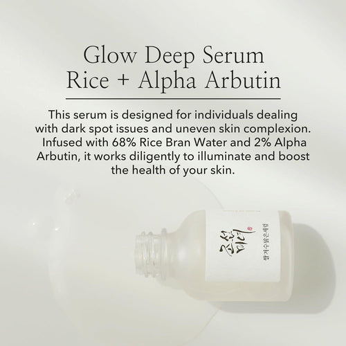 Beauty of Joseon Glow Deep Serum Rice + Alpha-Arbutin 30 ml K Beauty Hautpflege für strahlende Haut