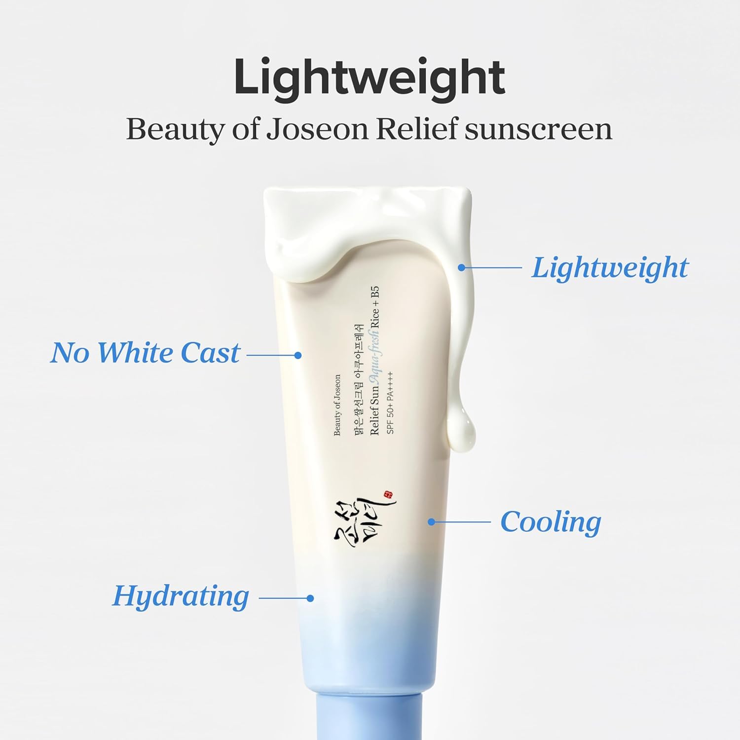 Beauty of Joseon Relief Sun Aqua-Fresh Rice + B5 (SPF50+ PA++++) K Beauty Hautpflege für strahlende Haut