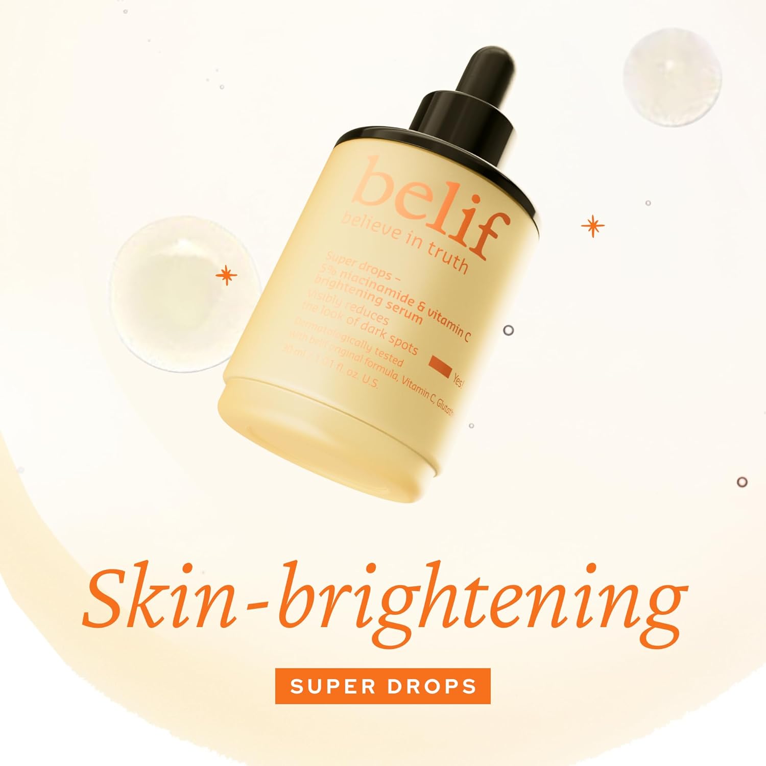 belif Super Drops 5 % Niacinamide & Vitamin C Brightening Serum 30 ml K Beauty Hautpflege für strahlende Haut