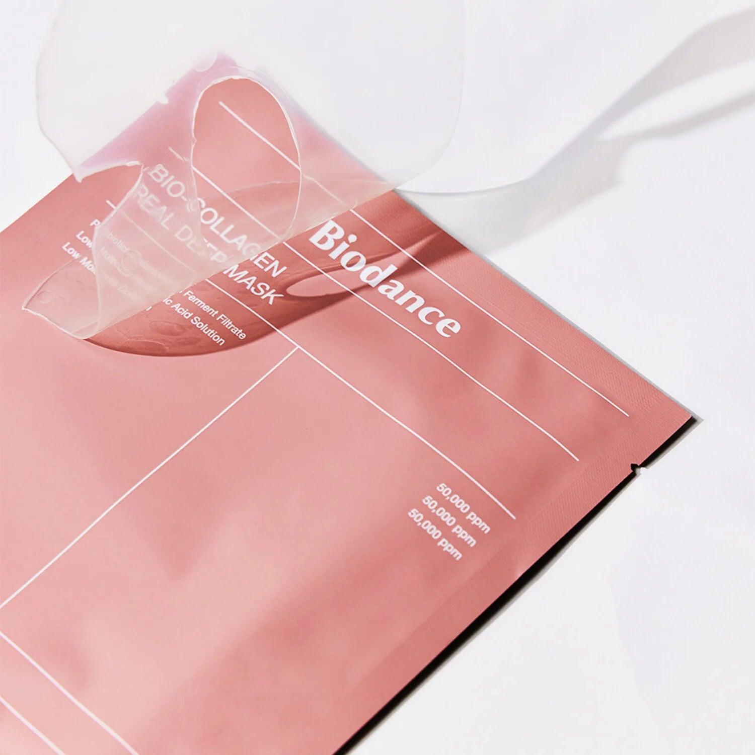 Biodance Bio Collagen Real Deep Mask 4er Pack K Beauty Hautpflege für strahlende Haut