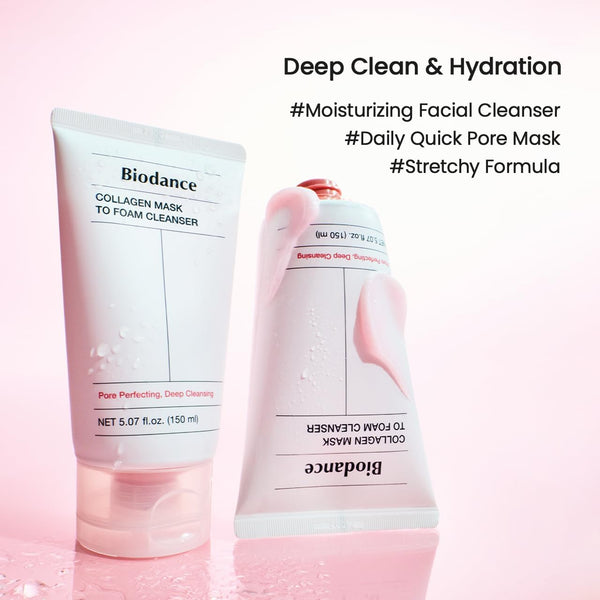 Biodance Collagen Mask To Foam Cleanser 150ml K Beauty Hautpflege für strahlende Haut