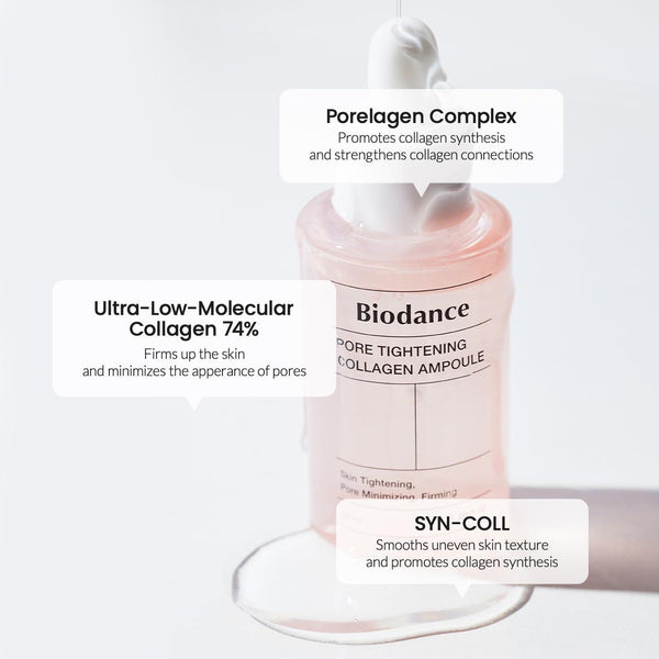 Biodance Pore Tightening Collagen Ampoule 50ml K Beauty Hautpflege für strahlende Haut