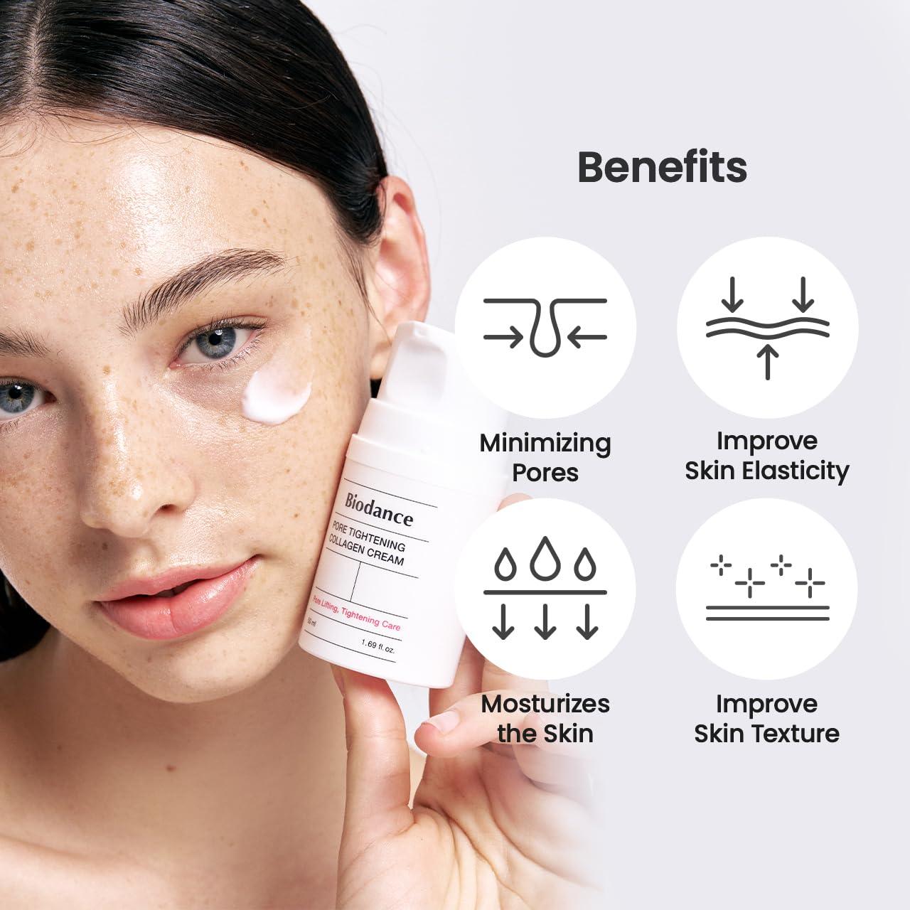 Biodance Pore Tightening Collagen Cream 50ml K Beauty Hautpflege für strahlende Haut