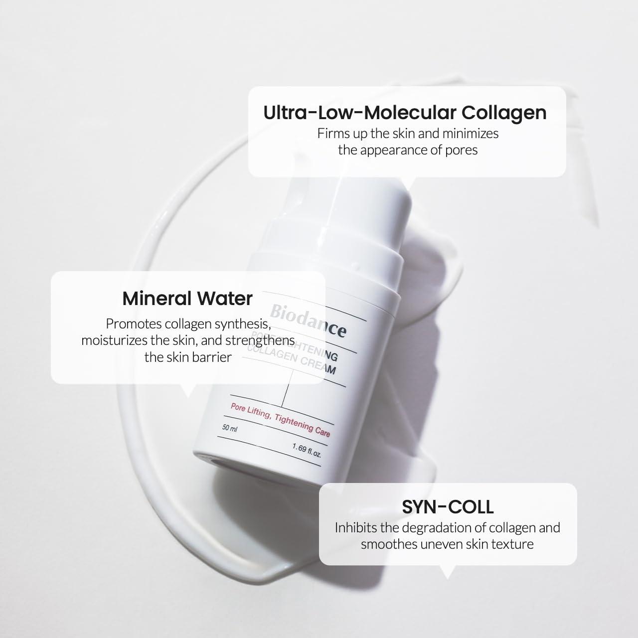 Biodance Pore Tightening Collagen Cream 50ml K Beauty Hautpflege für strahlende Haut