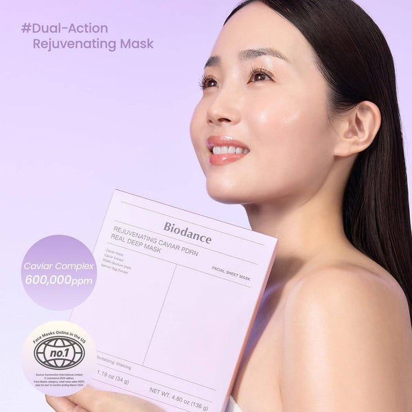 Biodance Rejuvenating Caviar PDRN Real Deep Mask K Beauty Hautpflege für strahlende Haut