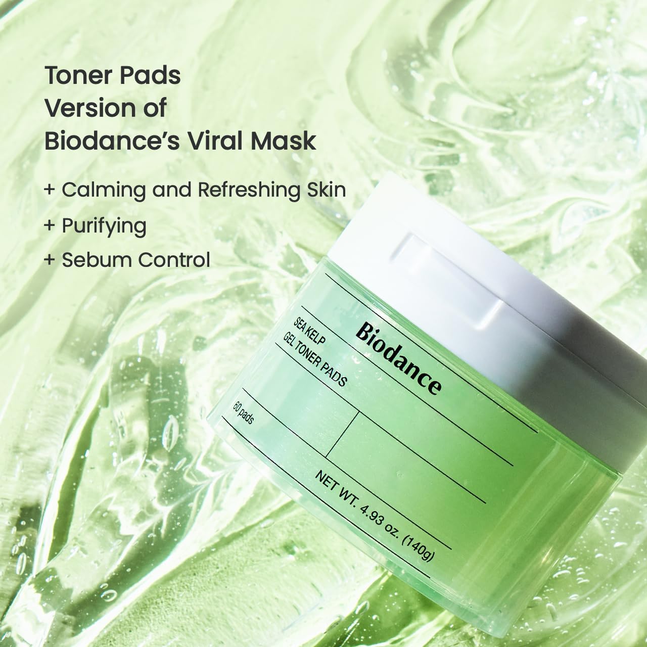 Biodance Sea Kelp Gel Toner Pads 140g K Beauty Hautpflege für strahlende Haut