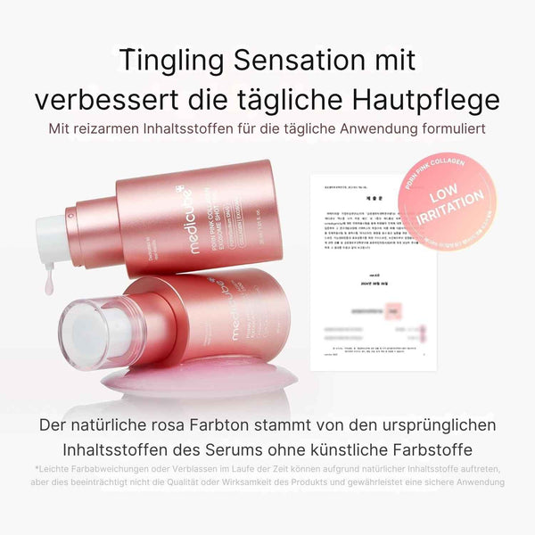 Medicube PDRN Pink Collagen Exosome Shot Serum 7500 K Beauty Hautpflege für strahlende Haut